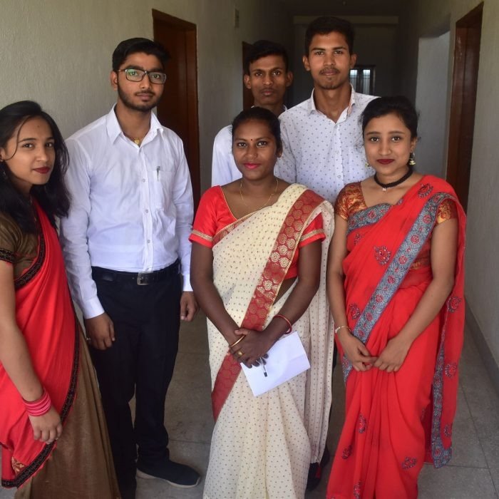 Nursing Students in Hospital Corridor